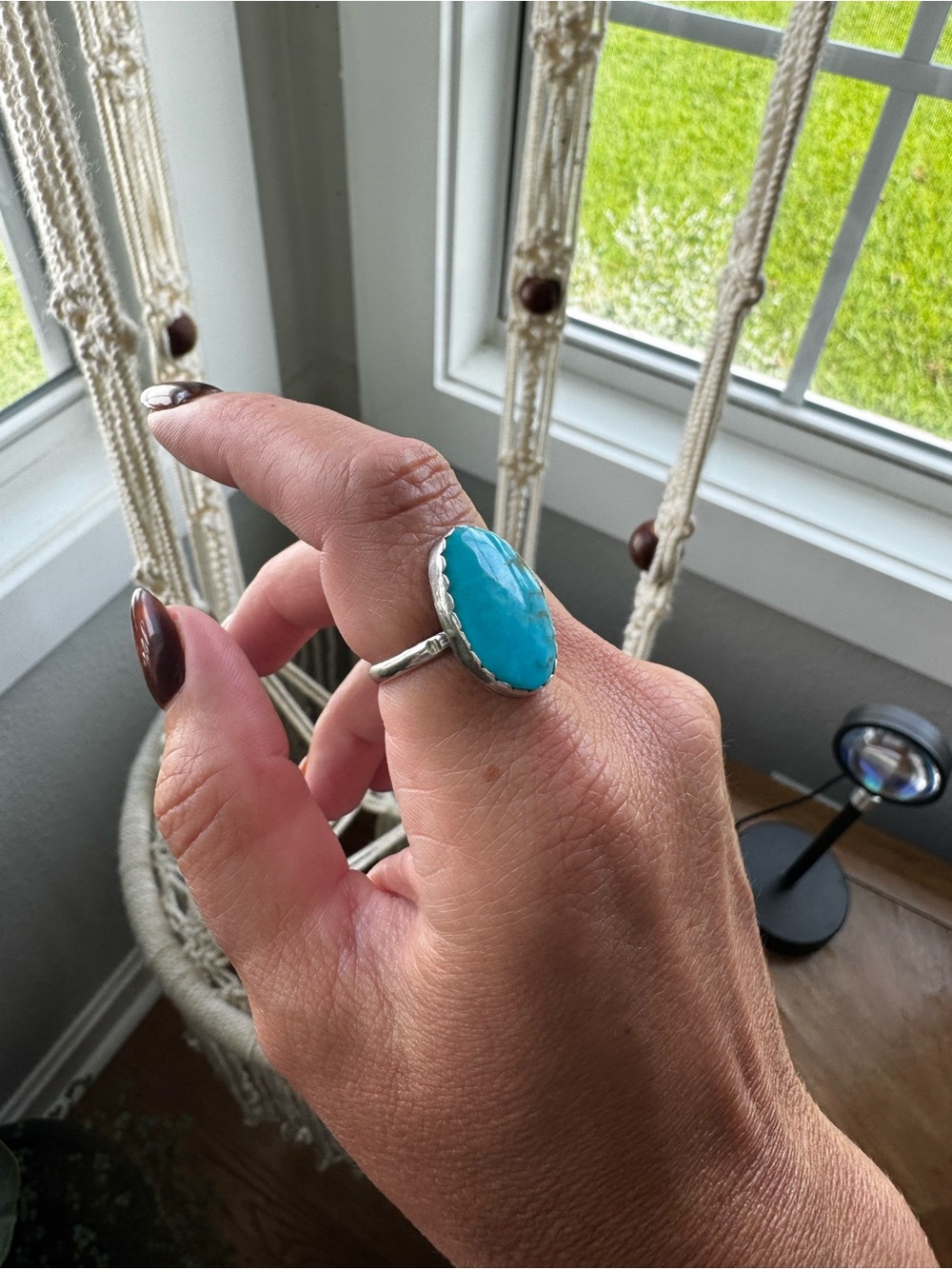 Turquoise ring, size 9.5